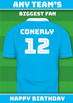 Football Legends Birthday Card