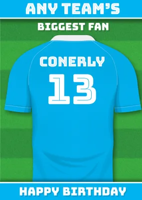 Football Legends Birthday Card