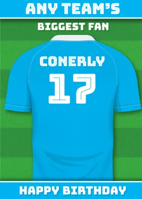 Football Legends Birthday Card