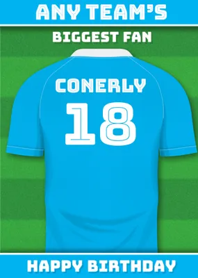 Football Legends Birthday Card