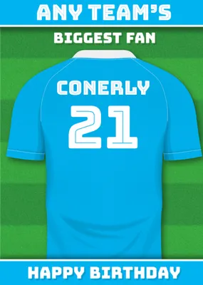 Football Legends Birthday Card