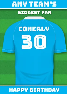 Football Legends Birthday Card