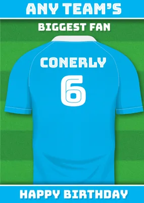 Football Legends Birthday Card