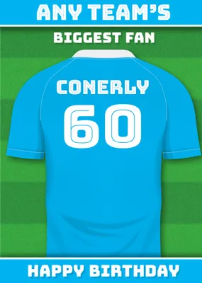 Football Legends Birthday Card