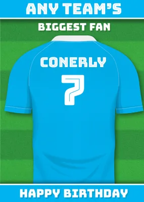 Football Legends Birthday Card