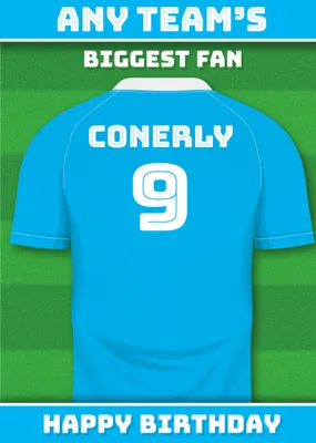 Football Legends Birthday Card