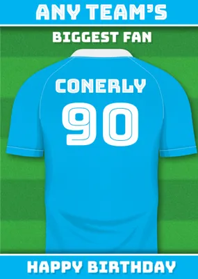 Football Legends Birthday Card