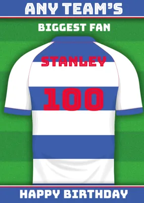 Football Legends Name And Number Football Shirt Birthday Card