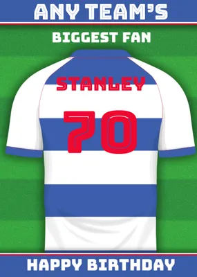 Football Legends Name And Number Football Shirt Birthday Card