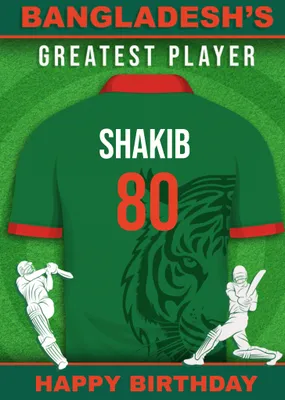 Cricket Legends Bangladesh's Greatest Player Card