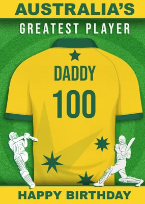 Cricket Legends Australia's Greatest Player Card