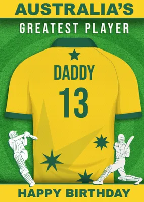 Cricket Legends Australia's Greatest Player Card