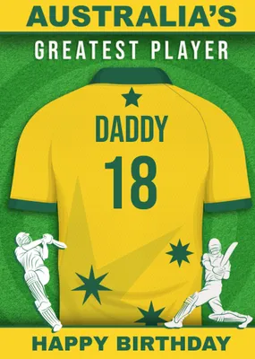 Cricket Legends Australia's Greatest Player Card