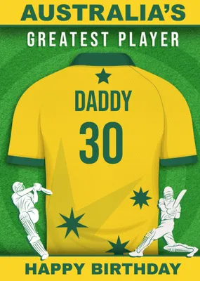 Cricket Legends Australia's Greatest Player Card