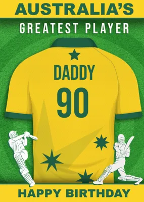 Cricket Legends Australia's Greatest Player Card