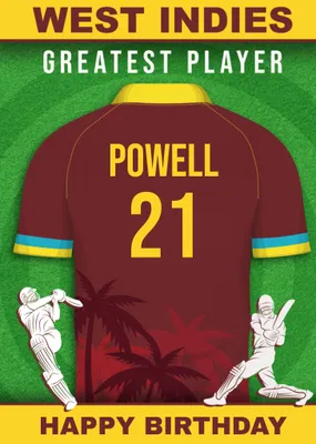 Cricket Legends West Indies Greatest Player Card