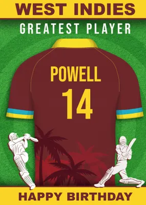 Cricket Legends West Indies Greatest Player Card