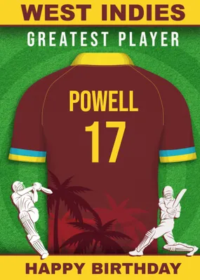 Cricket Legends West Indies Greatest Player Card