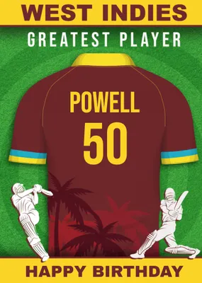 Cricket Legends West Indies Greatest Player Card