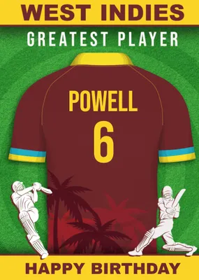 Cricket Legends West Indies Greatest Player Card