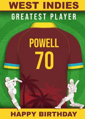 Cricket Legends West Indies Greatest Player Card
