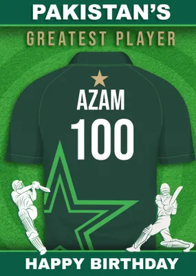 Cricket Legends Pakistan's Greatest Player Card