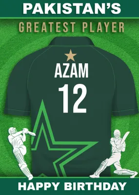 Cricket Legends Pakistan's Greatest Player Card