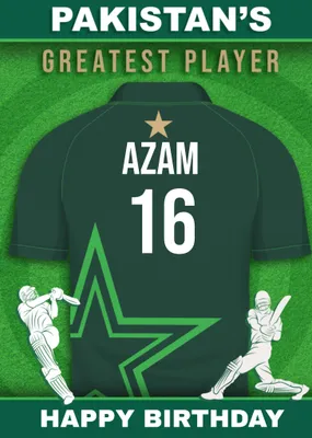 Cricket Legends Pakistan's Greatest Player Card