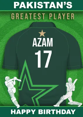 Cricket Legends Pakistan's Greatest Player Card