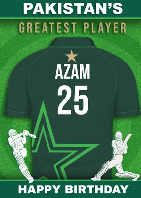 Cricket Legends Pakistan's Greatest Player Card