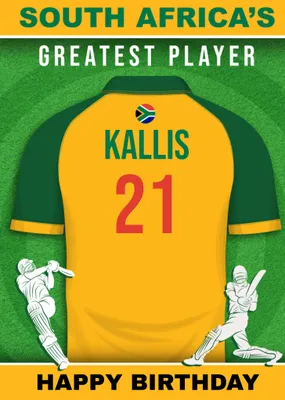 Cricket Legends South Africa's Greatest Player Card