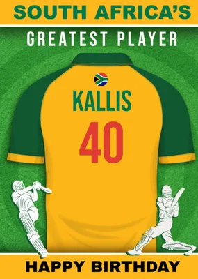Cricket Legends South Africa's Greatest Player Card