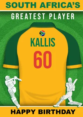 Cricket Legends South Africa's Greatest Player Card