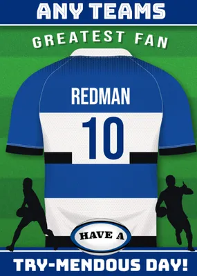 Rugby Legends Birthday Card
