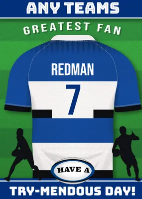 Rugby Legends Birthday Card