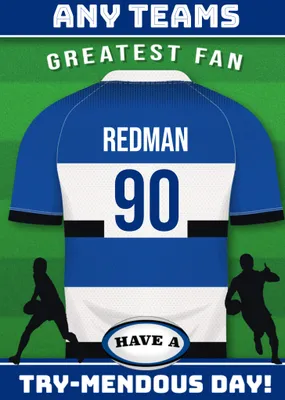 Rugby Legends Birthday Card