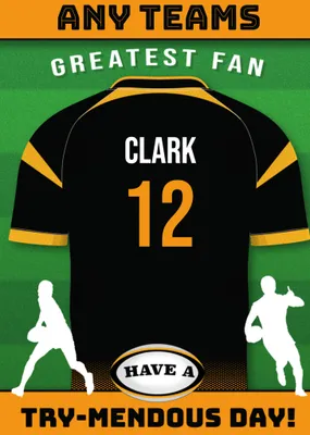 Rugby Legends Birthday Card