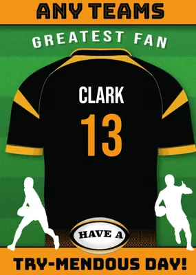 Rugby Legends Birthday Card