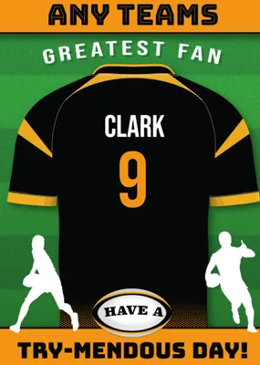 Rugby Legends Birthday Card