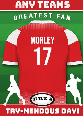 Rugby Legends Birthday Card