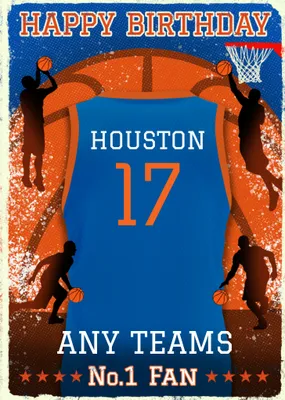 Basketball Legends Birthday Card