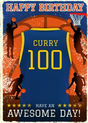 Basketball Legends Birthday Card