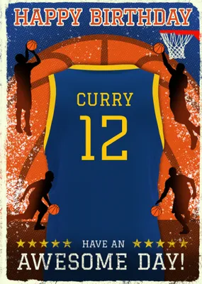 Basketball Legends Birthday Card