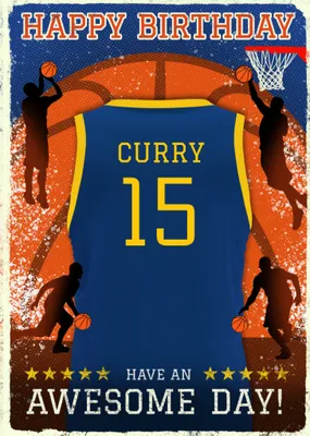 Basketball Legends Birthday Card