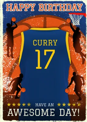 Basketball Legends Birthday Card