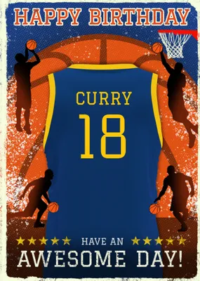 Basketball Legends Birthday Card