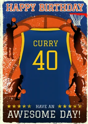 Basketball Legends Birthday Card
