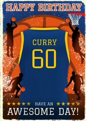 Basketball Legends Birthday Card