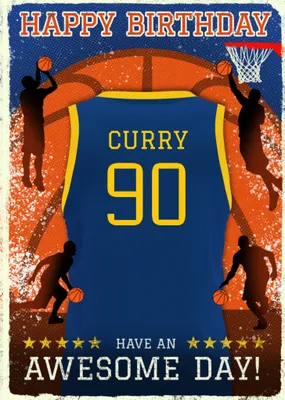Basketball Legends Birthday Card