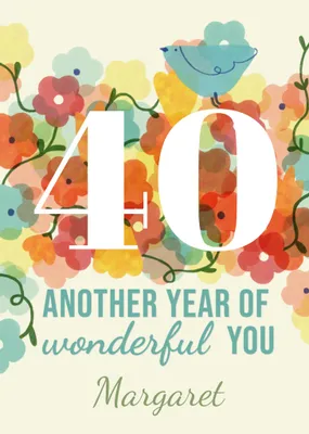 Another Year Of Wonderful You Birthday Card